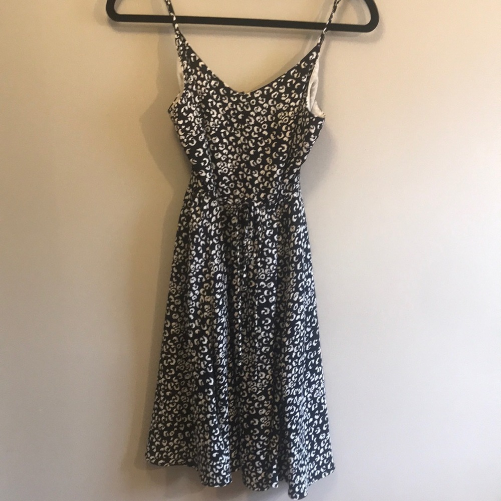 Black and White animal print Ann Taylor Loft dress